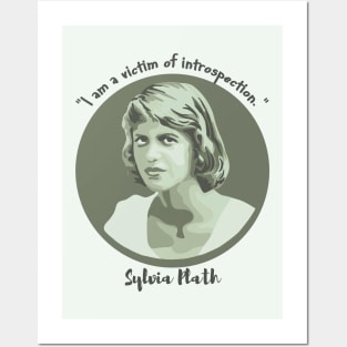 Sylvia Plath Portrait and Quote Posters and Art